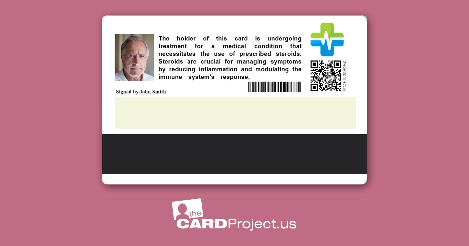 Steroid Premium Medical Card (REAR)